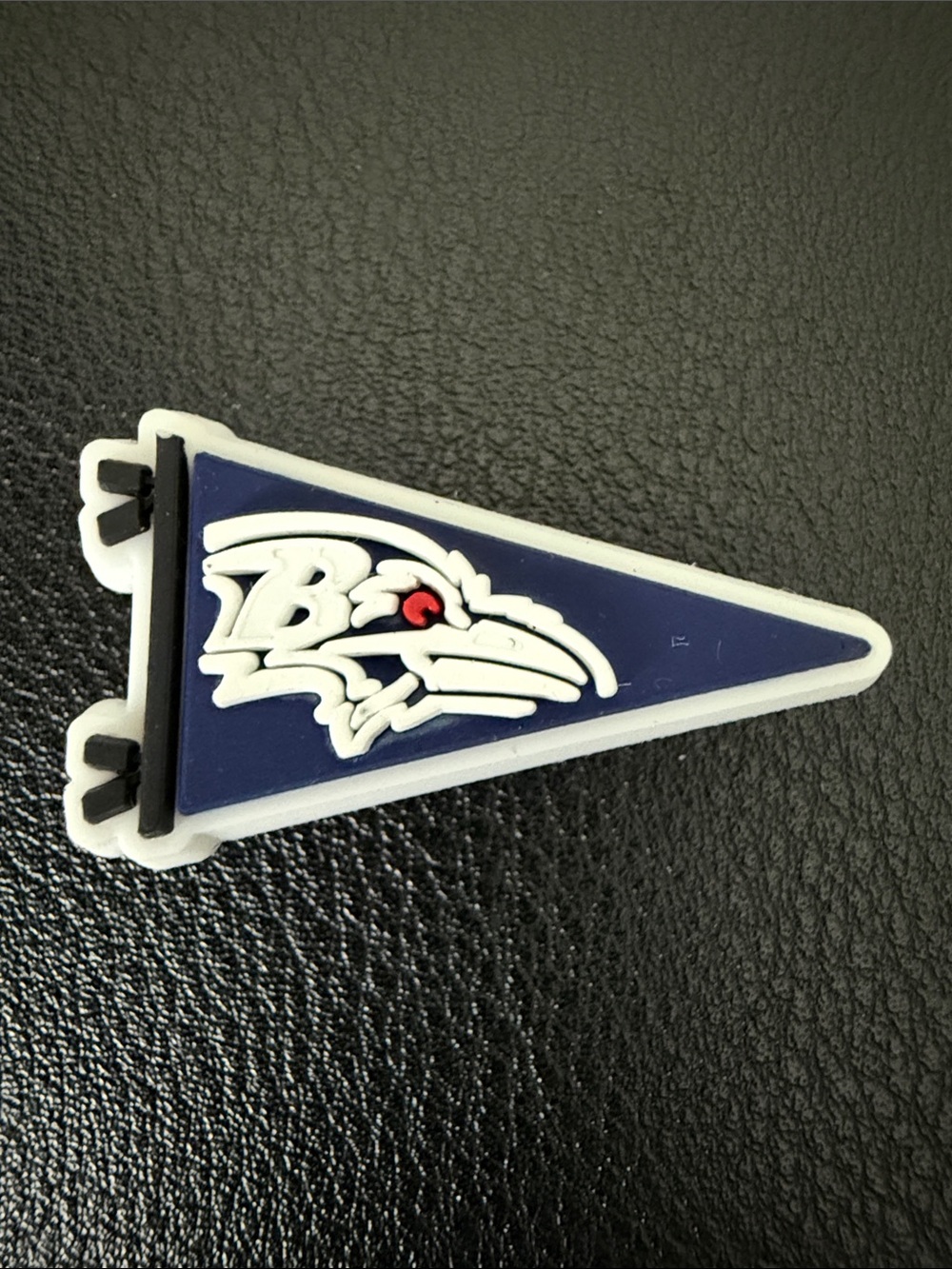 Baltimore Ravens Navy Logo Pennant Shoe Charm